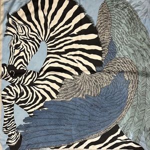 Zebra print scarf